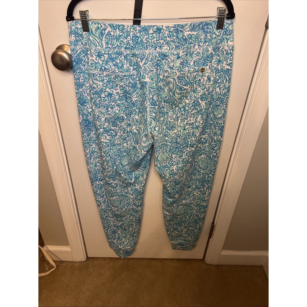 Lilly Pulitzer Women's Joggers Large Blue And White - Picture 5 of 7